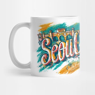 Seoul Retro South Korea t-shirt Mug